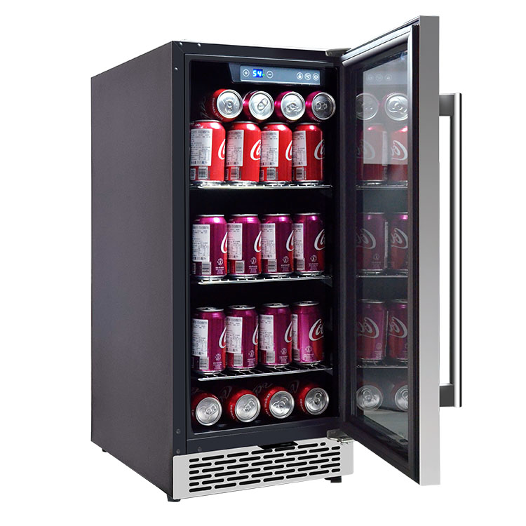 Wine Beer Fridge Dual Zone - Refrigerador de bebidas pequeño OEM, refrigeradores