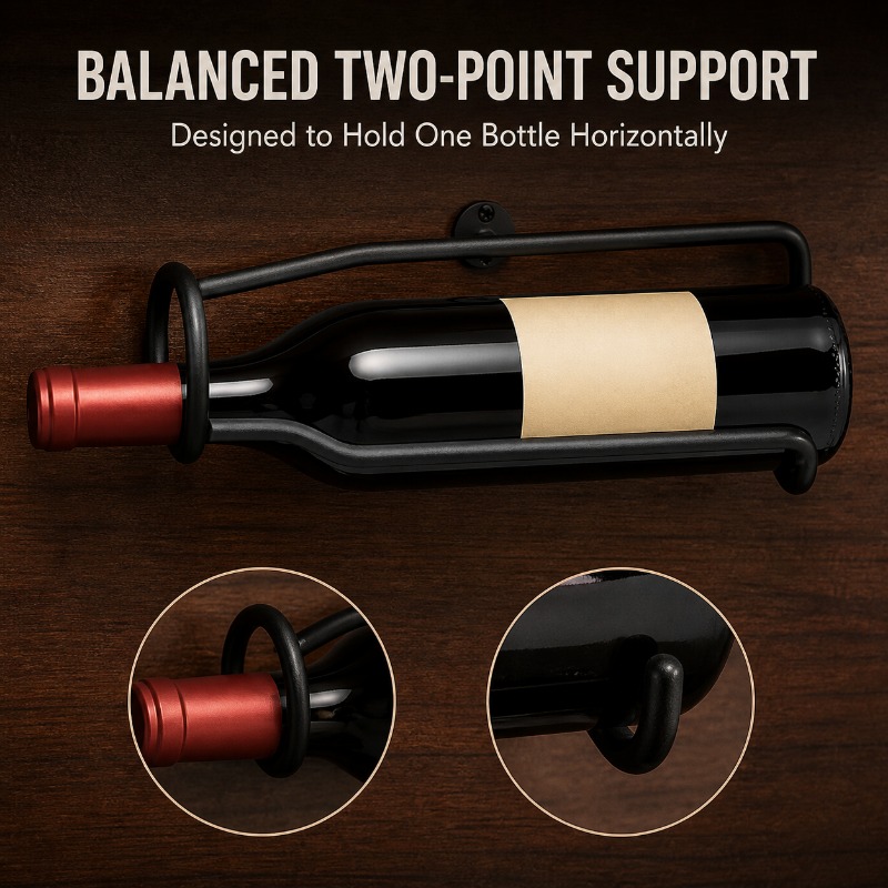Wine Beer Rack - Estante de metal para vinos montado
