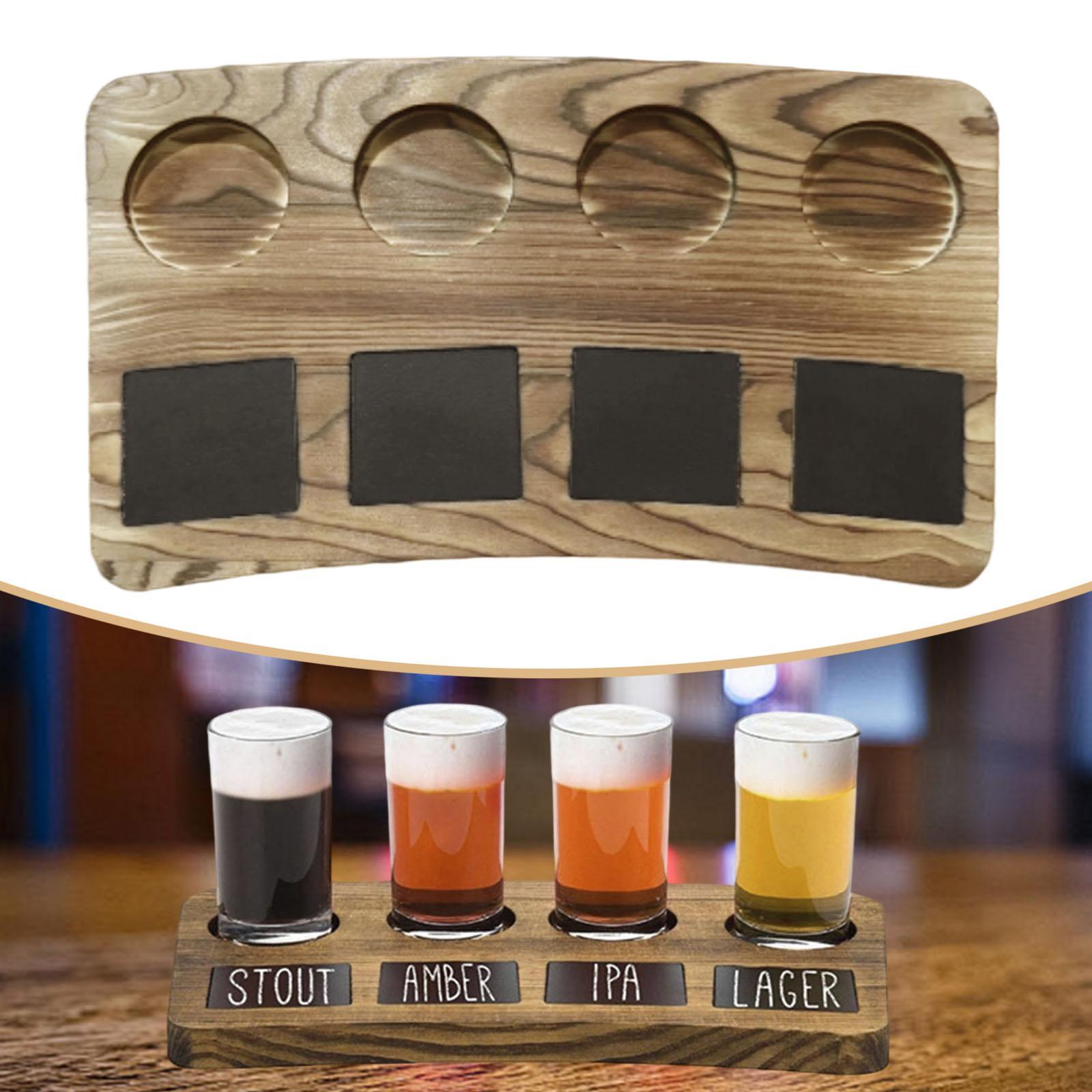 Wine Beer Tasting - Tablero de vuelo de madera para