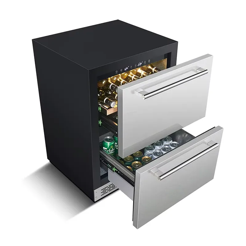 Wine Beer Fridge Dual Zone - Refrigerador de Doble Zona Integrado de