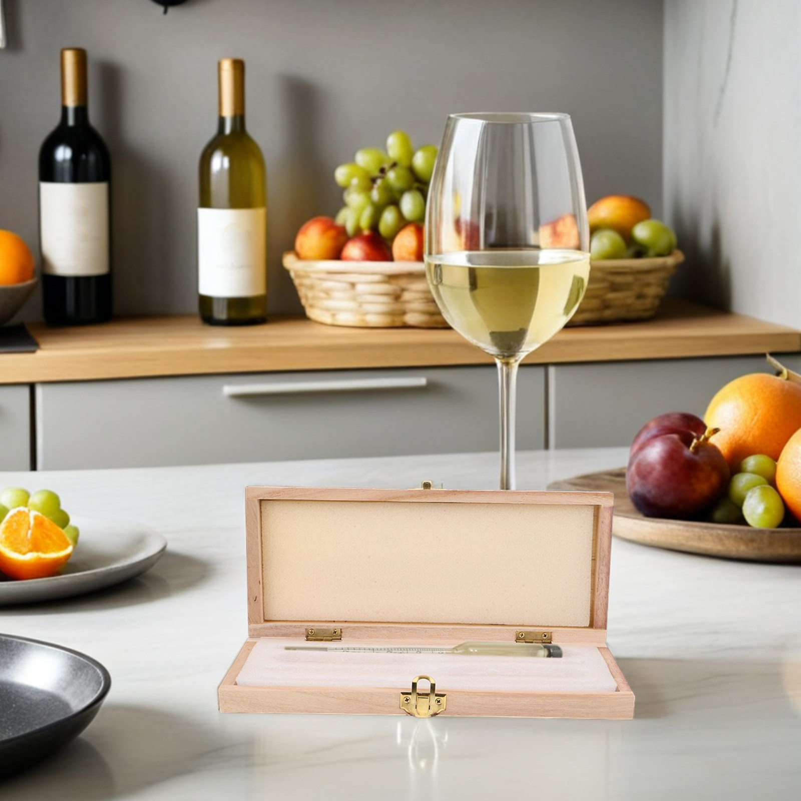 Wine Beer Spirit - Caja de almacenamiento de hidrómetro de