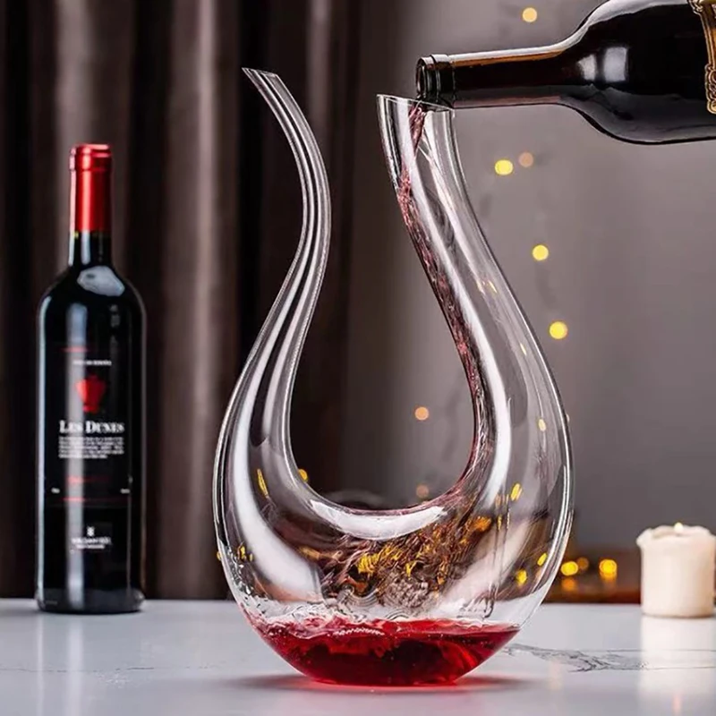 Wine Beer And Liquor - Decantador grande hecho a mano de
