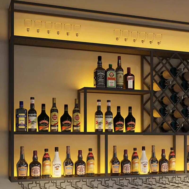  Mueble de pared con luces, v - Wine Beer Rack reseña y precio