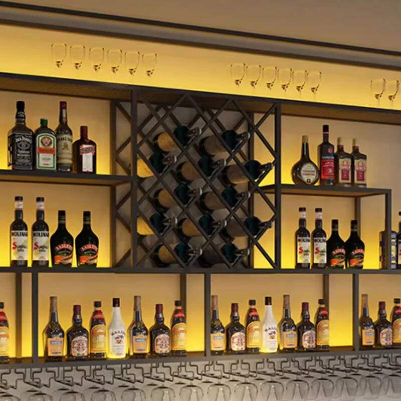  Mueble de pared con luces, v - Wine Beer Rack reseña y precio