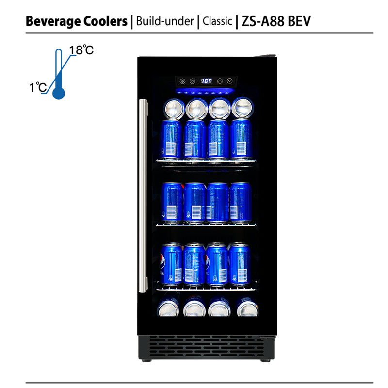 Refrigerador de bebidas pequeñ - Wine Beer Fridge Dual Zone reseña y precio