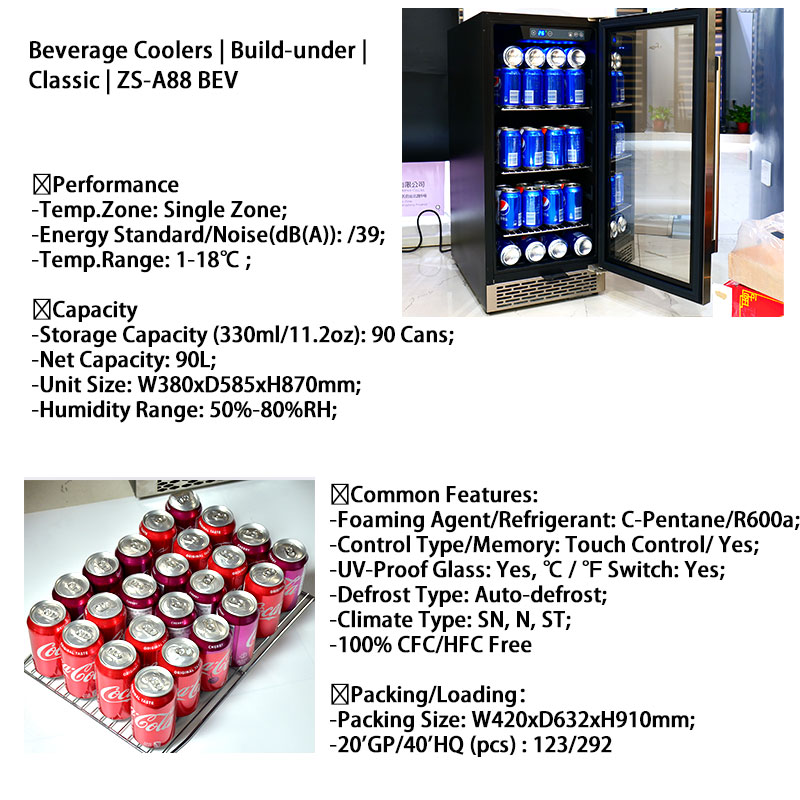 Refrigerador de bebidas pequeñ - Wine Beer Fridge Dual Zone reseña y precio