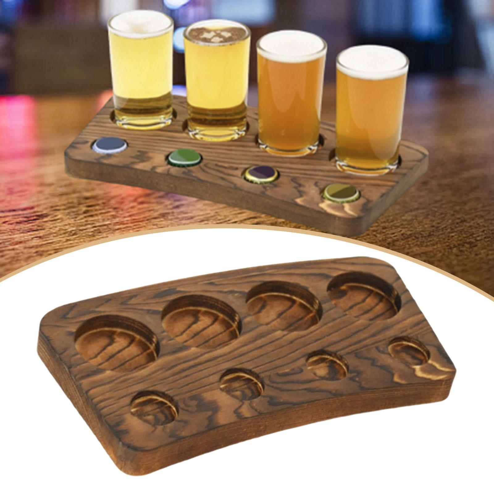 Bandeja de madera para degusta - Wine Beer Tasting reseña y precio