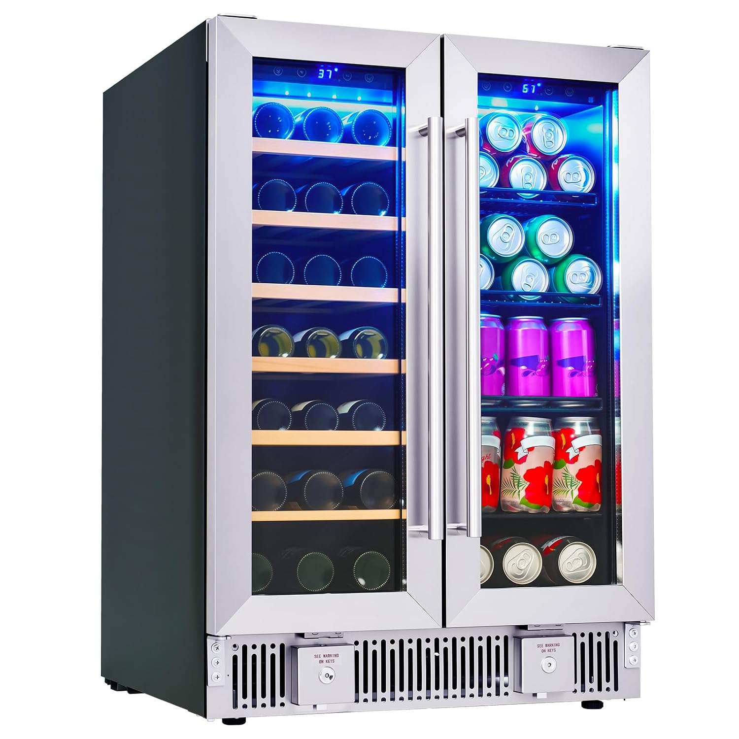 Refrigerador para Bebidas, Nev - Wine Beer Fridge Dual Zone reseña y precio