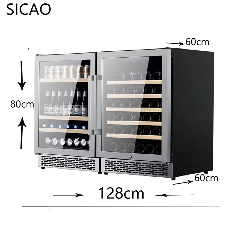 Refrigerador de Vino y Cerveza - Wine Beer Fridge Dual Zone reseña y precio
