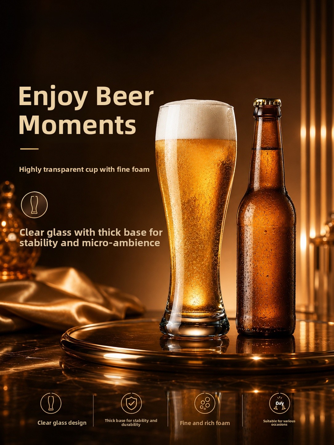 Vaso de Cerveza de Gran Capaci - Craft Beer & Wine U- reseña y precio